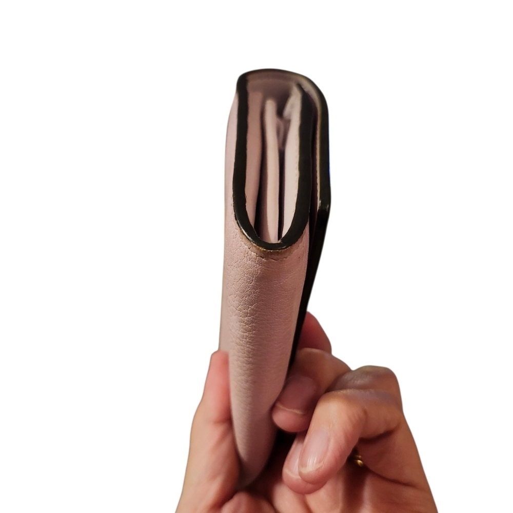 Fendi Blush Leather Wallet with Gold Detail - Picture 14 of 14